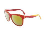Diesel DL0112 S 68G Red Yellow Clear Wayfarer sunglasses