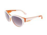 Diesel DL0013 S 24C White Orange Butterfly sunglasses
