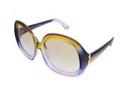 Balenciaga BA0008S 41F Lilac Mustard Gold Ombre Square sunglasses