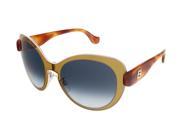 Balenciaga BA0002S 45W Mustard Gold Blonde Havana Round sunglasses