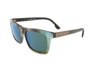 Diesel DL0120 S 95Q Green Blue Camoflague Rectangular sunglasses