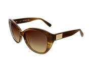 Dsquared DQ0128 S 47F Brown Horn Cat Eye Sunglasses