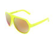 Dsquared DQ0093 S 41L Neon Yellow Aviator sunglasses