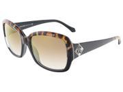 Roberto Cavalli RC881S S 05G MAIA Black Leopard Square sunglasses