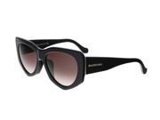 Balenciaga BA0018 F 01T Black Rectangular Sunglasses