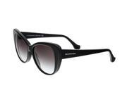 Balenciaga BA0016 01B Shiny Black Cat Eye Sunglasses