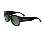 Balenciaga BA0011 01N Shiny Black Full Rim Square Sunglasses