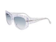 Balenciaga BA0034 26B Clear Bubble Wayfarer Sunglasses