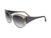 Balenciaga BA0023 20B Clear Gray Oval Sunglasses