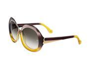 Balenciaga BA0007 59B Beige Yellow Gradient Round Sunglasses