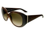 Salvatore Ferragamo SF721S 210 Brown Square Sunglasses