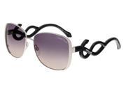 Roberto Cavalli RC910S MINKAR 16B Silver Square Sunglasses