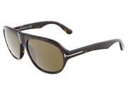 Tom Ford FT0397 S 52J IVAN Dark Havana Oval sunglasses