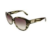 Dsquared DQ0128 S 20B Olive Horn Cat Eye Sunglasses