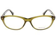 Balenciaga BA5021 V 096 Crystal Dark Shiny Green Yellow Brown Horn Oval Opticals