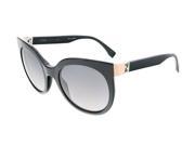 Fendi FF0129S 029A Shiny Black Round sunglasses