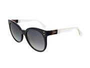Fendi FF0083S 0E6I Black Penquin White Crystal Round sunglasses