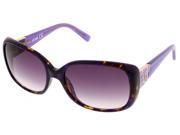 Just Cavalli JC 401S S 55B Purple Tortoise Square Sunglasses