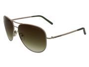 Karl Lagerfeld KL225 S 510 Silver Aviator Sunglasses