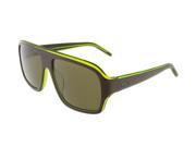 Lacoste L643S 210 Brown Green Square sunglasses