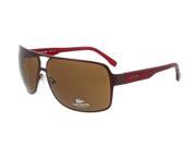 Lacoste L167S 615 Burgundy Rectangle Sunglasses