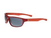 Lacoste L744 S 615 Red Rectangular Sunglasses