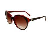 Lacoste L748S 214 Havana Red Round Sunglasses