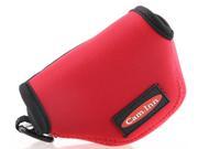 Red Compact Neoprene Camera Case for Panasonic GM1 12 32mm lens Camera Bag Accessories