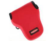 Red Neoprene Camera Case for Canon EOS M Camera Bag Accessories EF M 18 55mm Lens