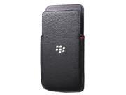 Genuine Original BlackBerry Leather Pocket Pouch Case Cover for BlackBerry Z30 Black
