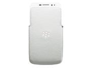 Genuine Original BlackBerry Leather Pocket Pouch Case Cover for BlackBerry Z30 White