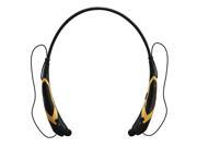 Wireless Bluetooth 4.0 Music Stereo Universal Headset Headphone Vibration Neckband Style for iPhone iPad Samsung LG black Yellow