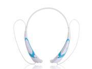 Wireless Bluetooth 4.0 Music Stereo Universal Headset Headphone Vibration Neckband Style for iPhone iPad Samsung LG White Blue