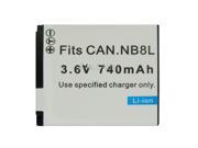 NEW HIGH QUALITY NB 8L LI ION BATTERY FOR CANON