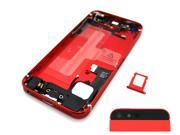 Black Glass Red Cover Assembly For Iphone 5S