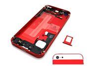 White Glass Red Cover Assembly For Iphone 5S