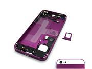 White Glass Purple Cover Assembly For Iphone 5S