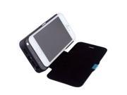 2400mAh Black Flip External Backup Battery Charger Case For Iphone 5 5S