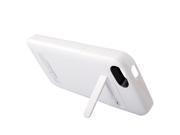 2200mAh White External Rechargeable Backup Battery Power Charger Case w stents For Iphone 5 5S