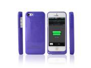 2200mAh purple External Rechargeable Backup Battery Power Charger Case w stents For Iphone 5 5S