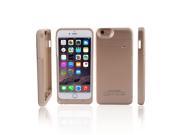 Gold External Backup Battery Charger Case Cover Power Bank 5000 mah for iphone 6 plus 5.5