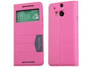 NEW Hot Pink FASHION Wallet Flip Leather skin Case Card Cover For HTC one m8