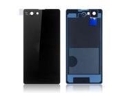 Black Back Rear Glass Cover Battery Door Housing Cover For Sony Xperia Z1 Compact Z1 Mini D5503 M51w