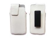 White Back Holster Leather Swivel Holster Case for BlackBerry Z10