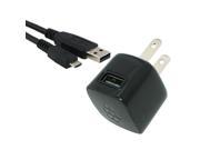 USB AC Charger Adapter Power Plug with Micro USB Cable for Blackberry Curve 8520 8530 8900 3G 9300 9330 9500 Storm 9530 Storm 2 9550 9520 Tour 9630 Style 9670 B