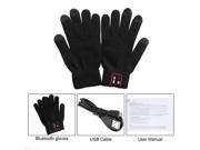 1Pair Bluetooth Talking Touch Screen Phone Gloves Gesture Touch Screen Speaker