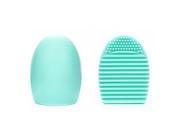 New Egg Cleaning Glove MakeUp Washing Brush Scrubber Board Cosmetic Brushegg