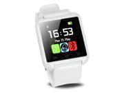 U8 Bluetooth Smart Wrist Watch Phone Mate for All Android Cellphone Samsung HTC LG White