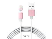 Magnetic Charger Cable Adapter for Iphone 6s Iphone 6s Plus Iphone 6 Iphone 6 Plus Iphone 5 Iphone 5c Iphone 5s Iphone5G Ipad Air Ipad Mini Rose gold