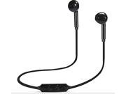 Wireless Bluetooth Headset Universal Wireless Stereo Earbuds Headphones with Microphone and Volume Control Black